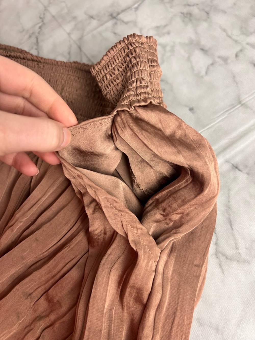 Anthropologie Saturday Sunday Boho Coco Brown Pants S Festival Pockets Flowy - Picture 7 of 13